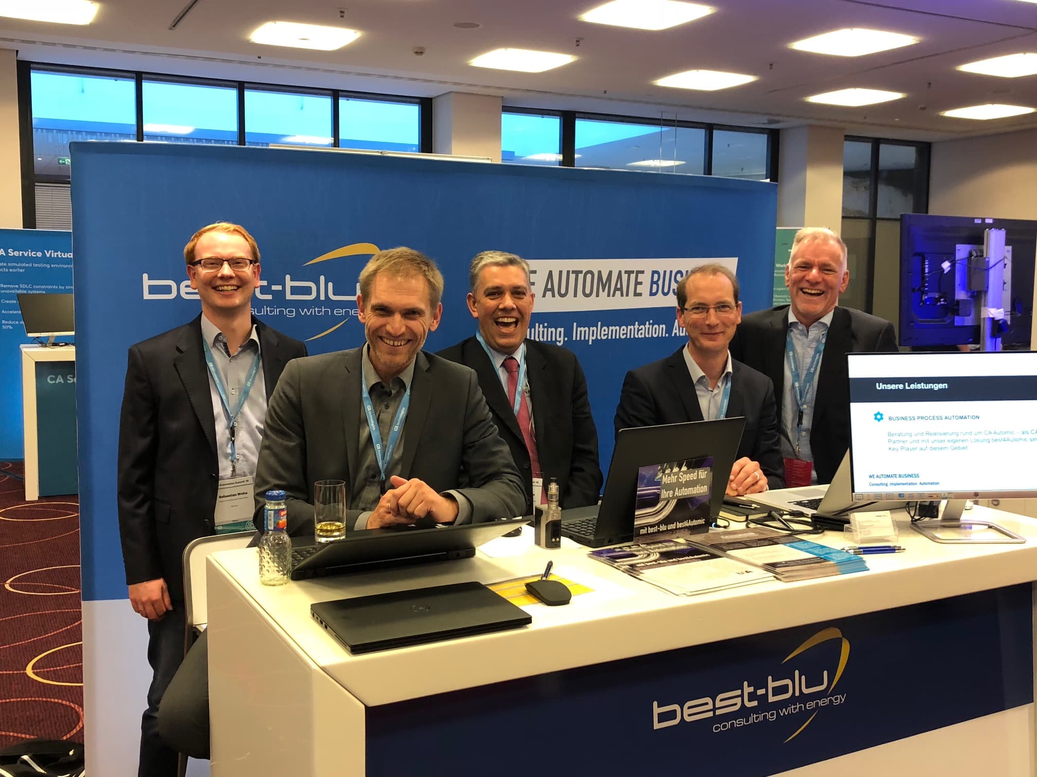 best-blu exhibition stand at the CA Automation Summit 2018