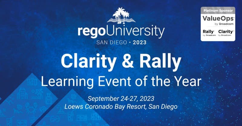 Rego University 2023 event background