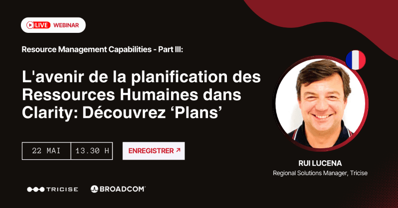 FRENCH Free Webinar: The Future of Workforce Planning in Clarity: Introducing Plans event background