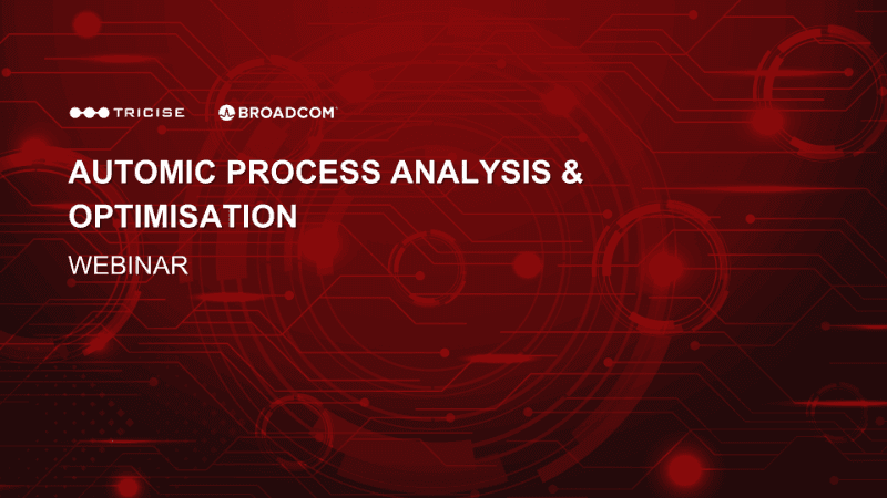 ENGLISH Free Webinar: Automic Process Analysis & Optimisation by Tricise event background