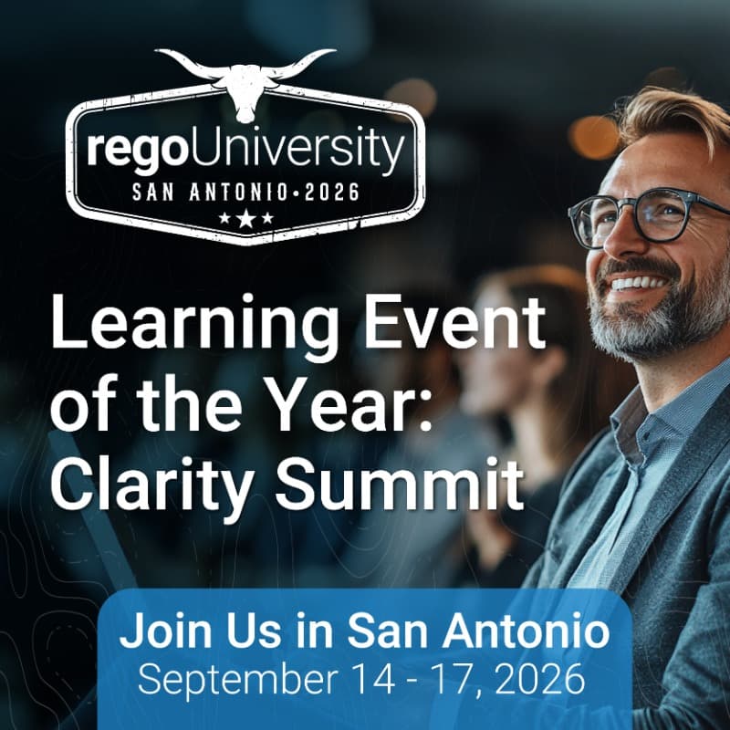Rego University: Clarity and SPM Summit event background