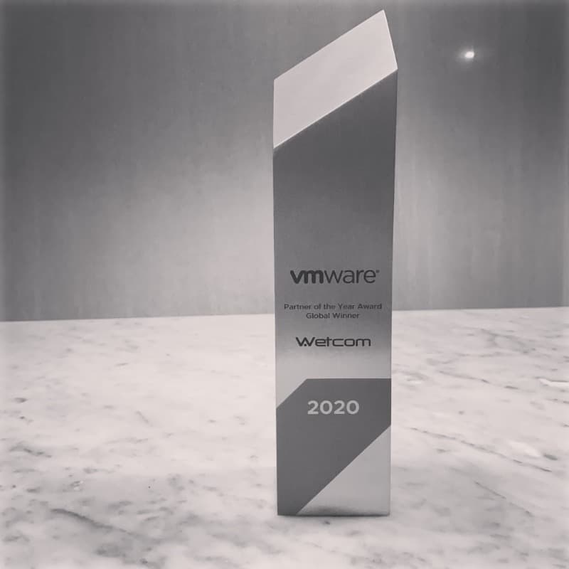 VMware 2020 Global Partner of the Year Award in Digital Transformation