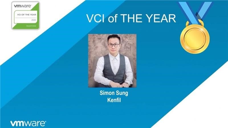 VMware Certified Instructor (VCI) of the Year 2020 in APJ