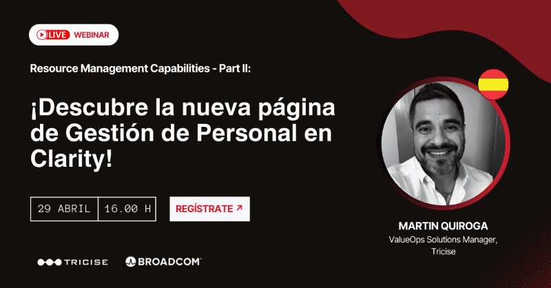 SPANISH Free Webinar: Explore the New Staffing Page in Clarity! event background